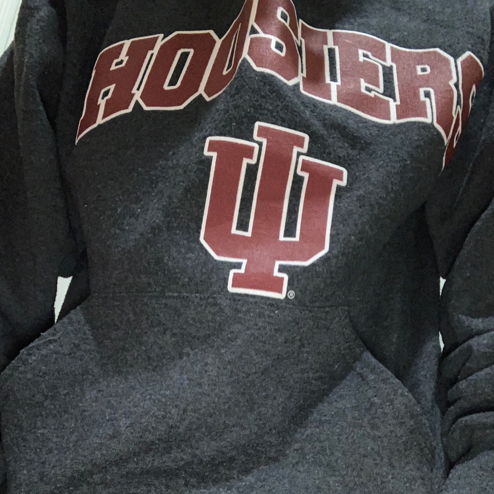 Hoosiers ( Indiana U) Grey Sweatshirt|